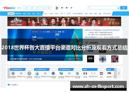 2018世界杯各大直播平台渠道对比分析及观看方式总结